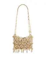 Rabanne Paco Rabanne Bag, Multi, Metal Disc 1969 Nano Shoulder Bag In Gold & Silver w/ Steel Pills Mesh