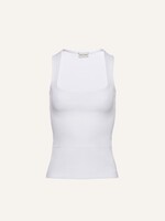Magda Butrym Magda Butrym Top, White, Cotton Sleeveless Ribbed Tank Top