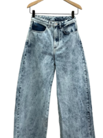 Marques' Almeida Marques' Almeida Jeans, Blue, Denim Boyfriend Wide Leg Jeans In Acid Wash