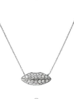Delfina Delettrez Delfina Delettrez Necklace, Gold, Yellow Gold 1987 18Kt White Diamonds Lips Chain Necklace
