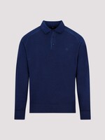 Etro Etro Knitwear, Blue, Virgin Wool Collared Button Up Long Sleeve Polo