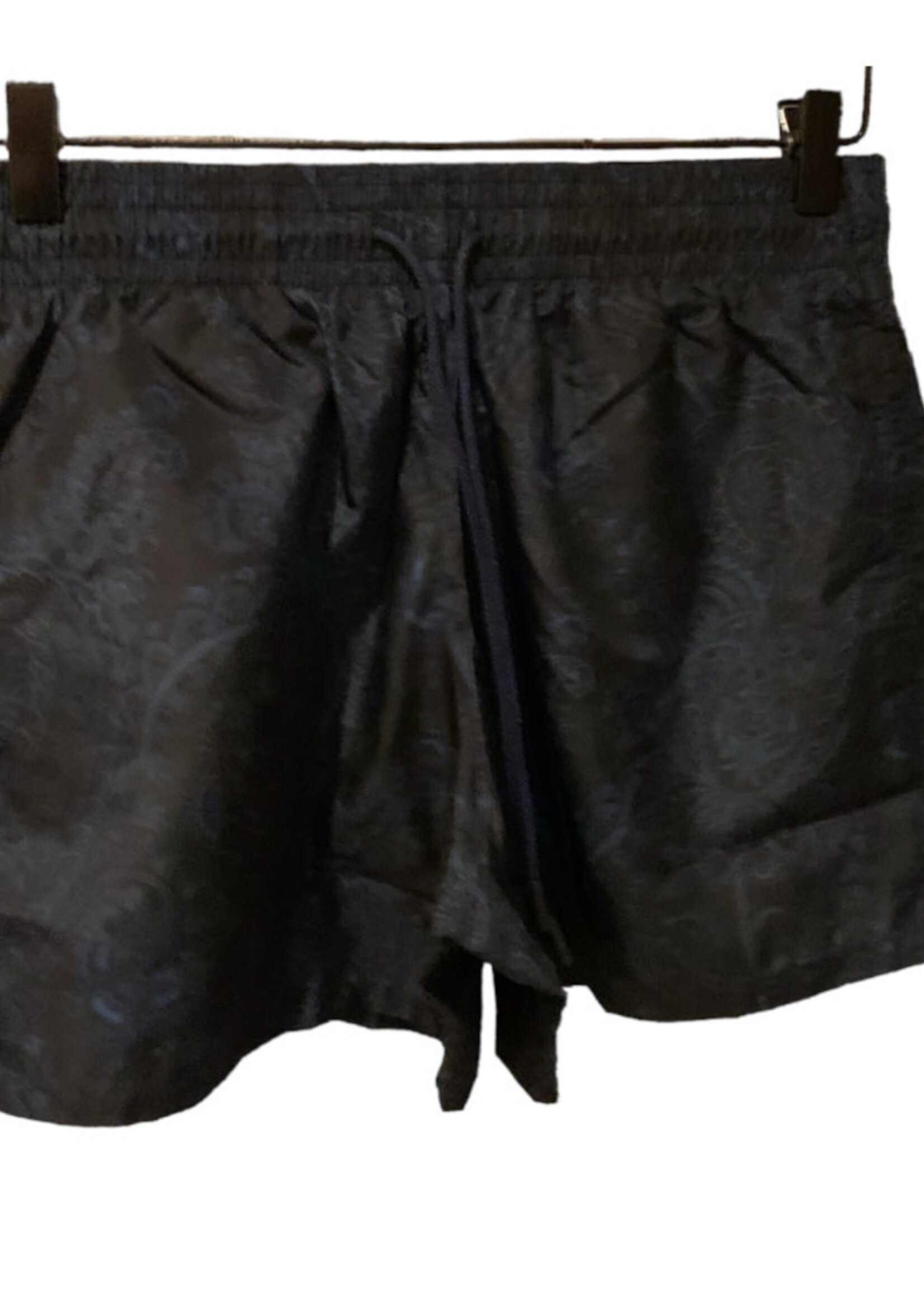 Etro Etro Swimwear, Print, Regular Fit Drawstring Waist Swim Shorts in Blue w/ Floral Print