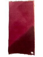 Dianora Salviati Dianora Salviati Scarf, Red, Cashmere Scarf in Brick & Brown w/ Fringes