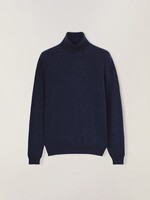 Loro Piana Loro Piana Knitwear, Navy, Cashmere Classic Fit Turtle Neck  Knitted Pullover In Blue Navy