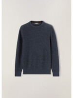 Loro Piana Loro Piana Knitwear, Blue, City Cashmere Crew Neck  Knitted Sweater In Stiffkey Blue Melange