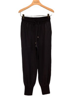 Loro Piana Loro Piana Trousers, Navy, Darhan Cashmere & Jersey Drawstring Waist Knitted Pants In Blue Navy