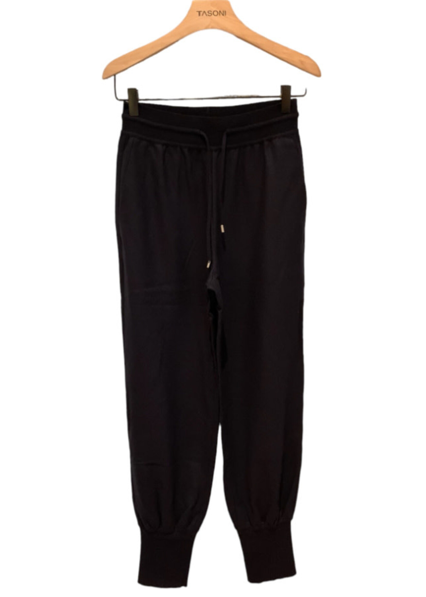 Loro Piana Loro Piana Trousers, Navy, Darhan Cashmere & Jersey Drawstring Waist Knitted Pants In Blue Navy