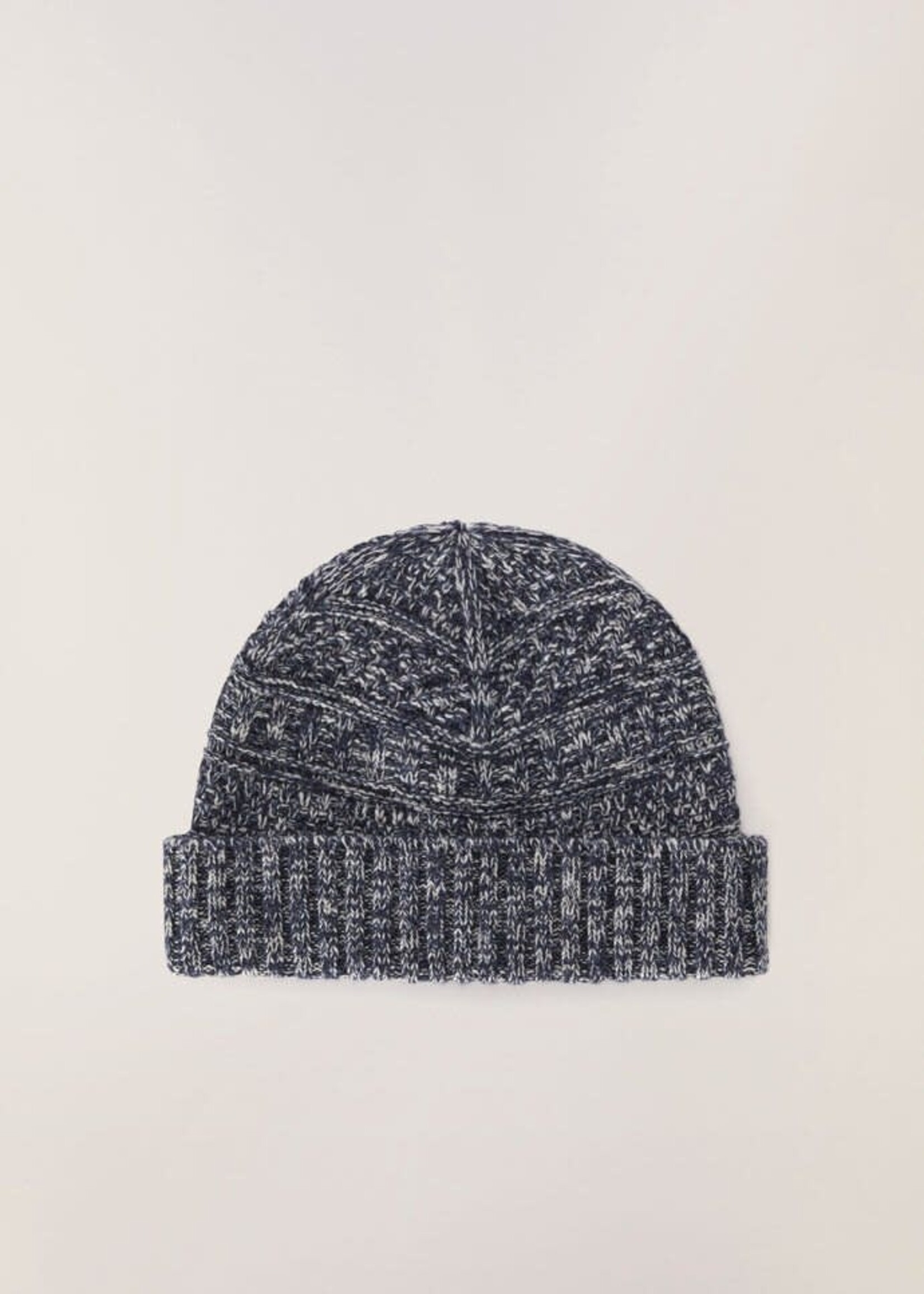 Loro Piana Loro Piana Hat, Multi, Lima Cashmere Beanie In Sapphire Blue & Ivory Melange