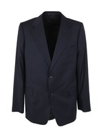 Lanvin Lanvin Jacket, Navy, Virgin Wool Single Breasted Flap Pockets Blazer In Navy Blue