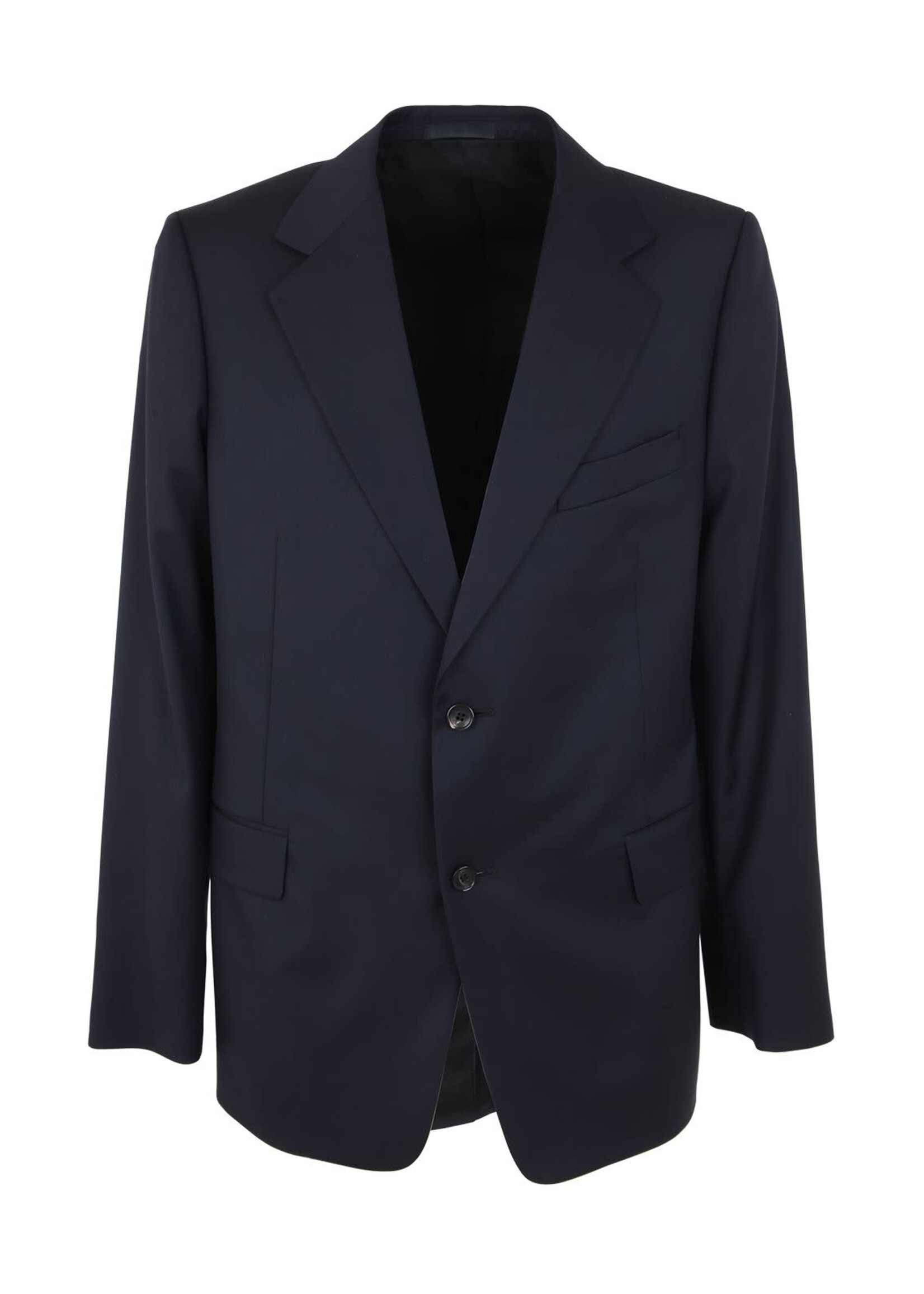 Lanvin Lanvin Jacket, Navy, Virgin Wool Single Breasted Flap Pockets Blazer In Navy Blue