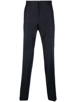 Lanvin Lanvin Trousers, Navy, Virgin Wool Cigarette Trousers In Navy Blue