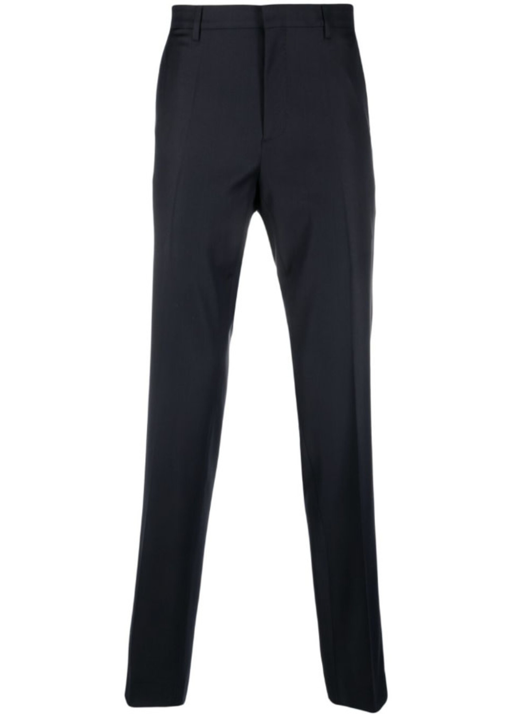 Lanvin Lanvin Trousers, Navy, Virgin Wool Cigarette Trousers In Navy Blue
