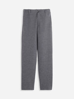 Lanvin Lanvin Trousers, Grey, Virgin Wool & Cotton Heavy Elasticated Belt Trousers In Dark Grey Melange
