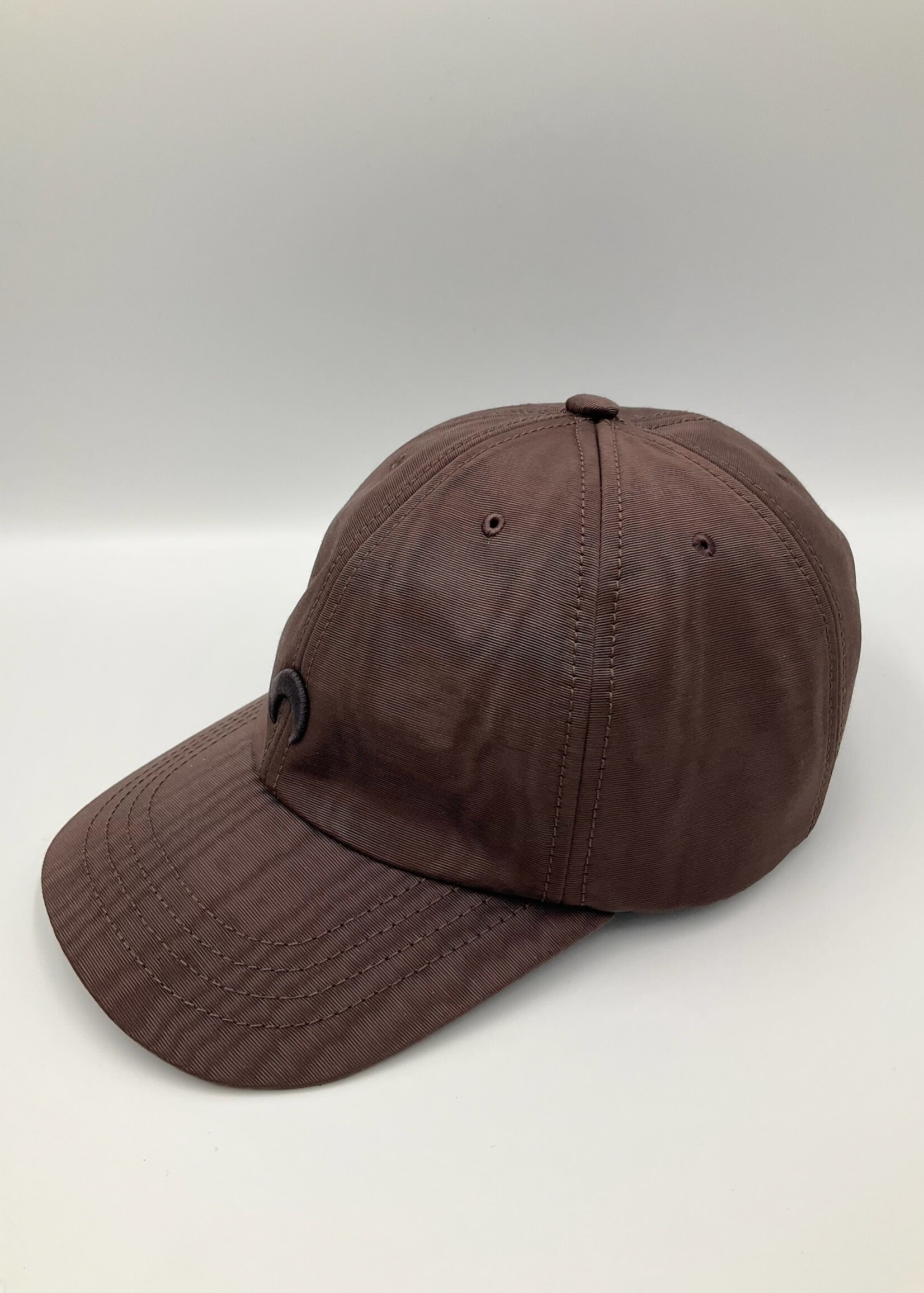 Marine Serre Marine Serre Hat, Brown, Regenerated Moire Baseball Cap w/ Logo