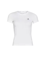 Marine Serre Marine Serre T-Shirt, White, Organic Cotton Slim Fit Crew Neck T-Shirt w/ Logo