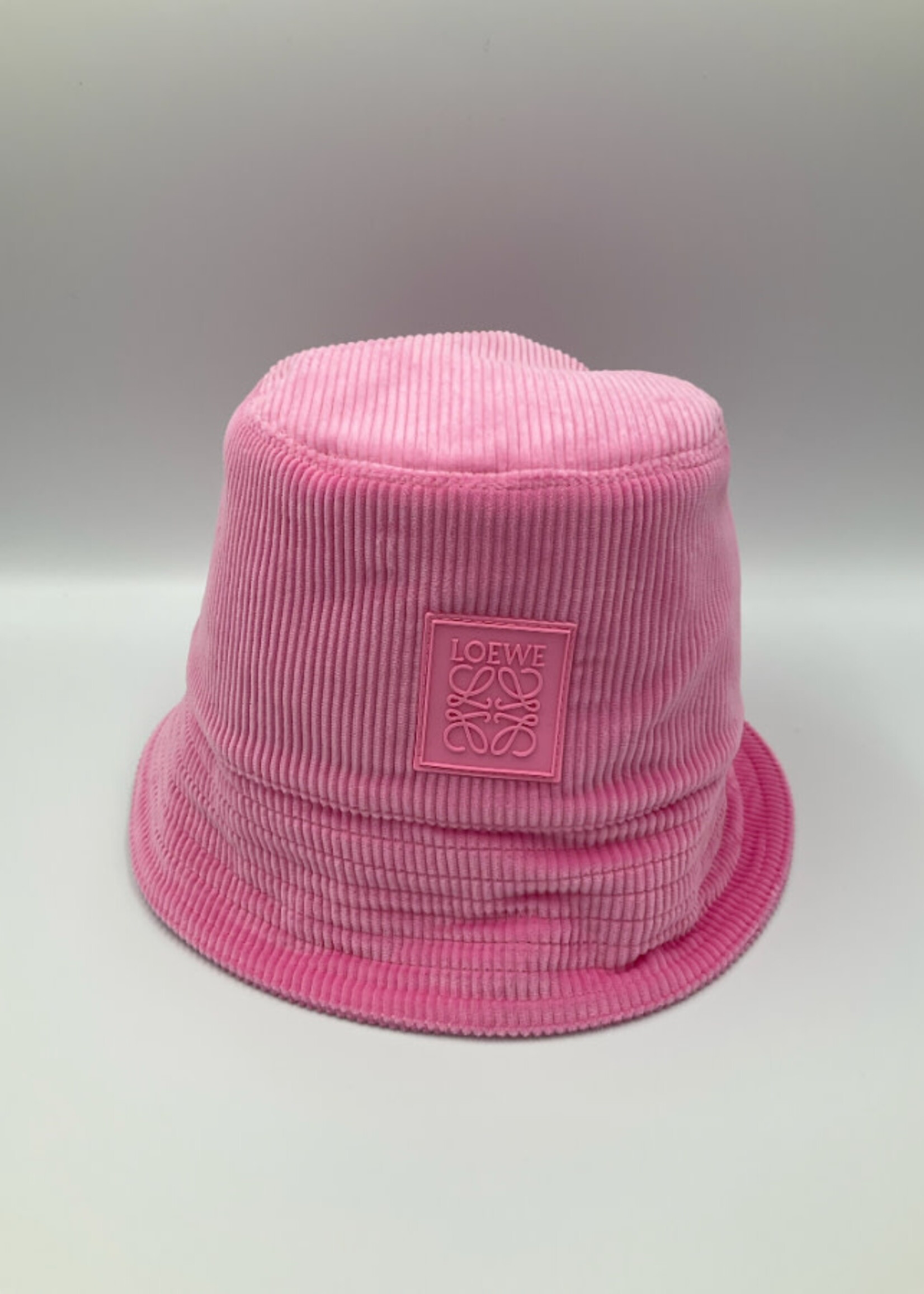 Loewe Loewe Hat, Pink, Corduroy Bucket Hat In Pink w/ Patch