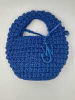 J.W. Anderson J.W. Anderson Bag, Blue, Popcorn Cotton Top Handle Basket Bag w/ Strap