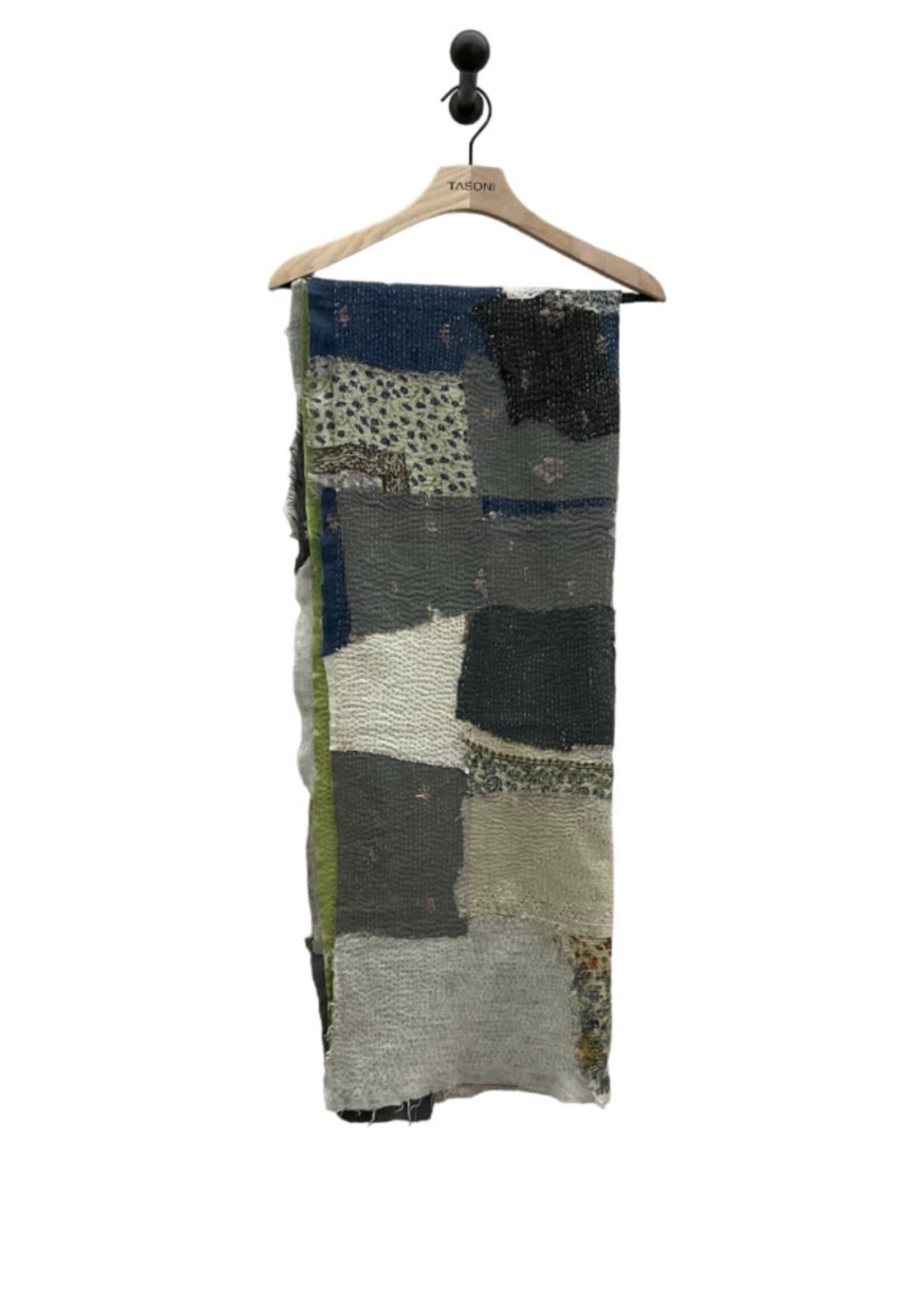 By Walid By Walid Scarf, Multi, Silk & Cashmere Repatched Shawl in Light