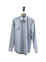 Dries Van Noten Dries Van Noten Shirt, Multi, Curles Cotton Collared Button Up Striped Shirt in Blue & White