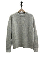 Dries Van Noten Dries Van Noten Sweatshirt, Multi, Morane Alpaca & Merino Wool Mix Crew Neck Sweater In Light Blue & Multicolour