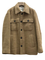 Dries Van Noten Dries Van Noten Jacket, Brown, Valco Wool Collared Button Up Chest Pockets Jacket in Camel