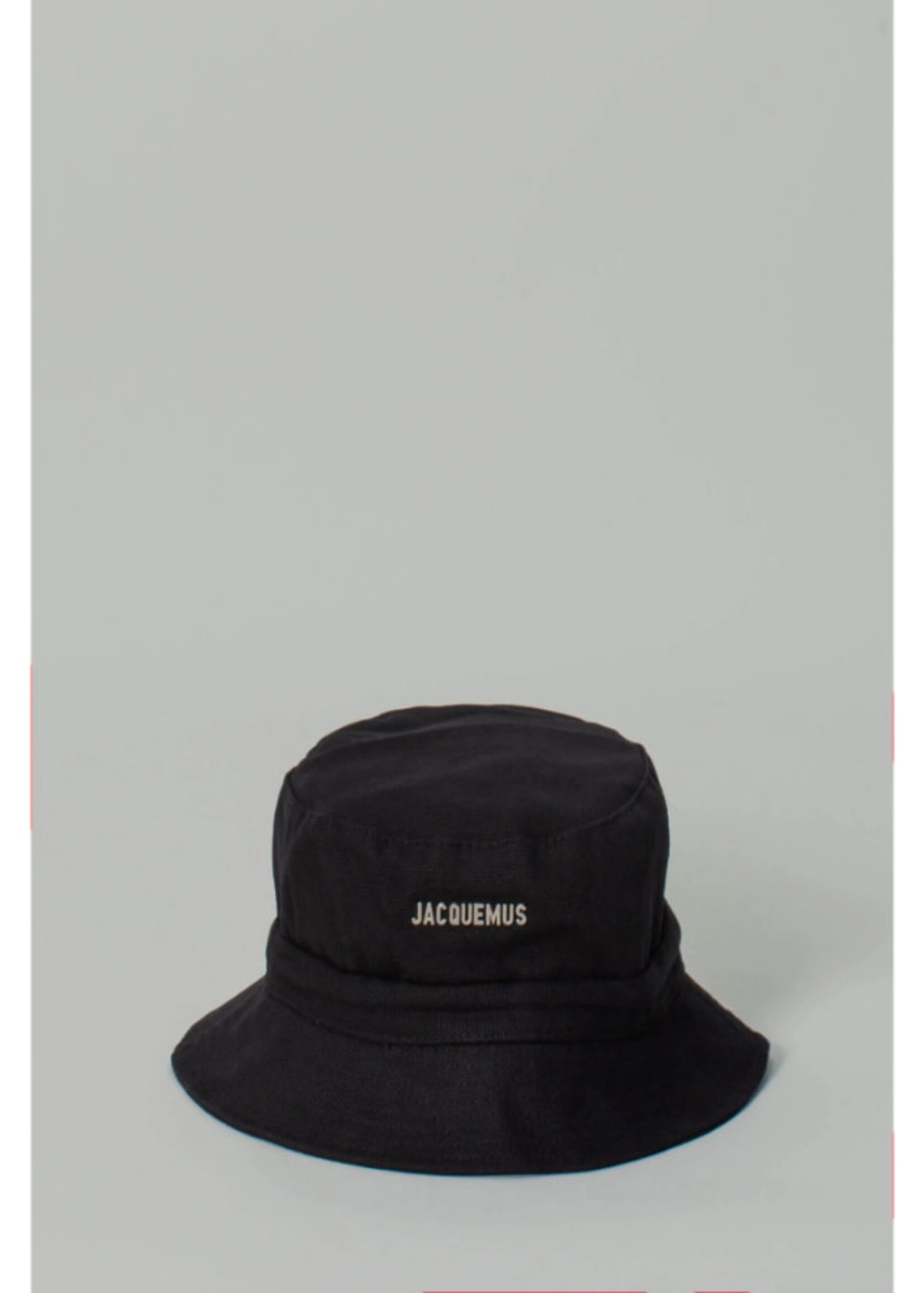 Jacquemus Jacquemus Hat, Black, Le Bob Gadjo Cotton Fisherman Hat w/ Adjustable Ribbon