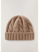 Loro Piana Loro Piana Hat, Brown, Napier Baby Cashmere Knitted Beanie in Mat Tobacco Melange