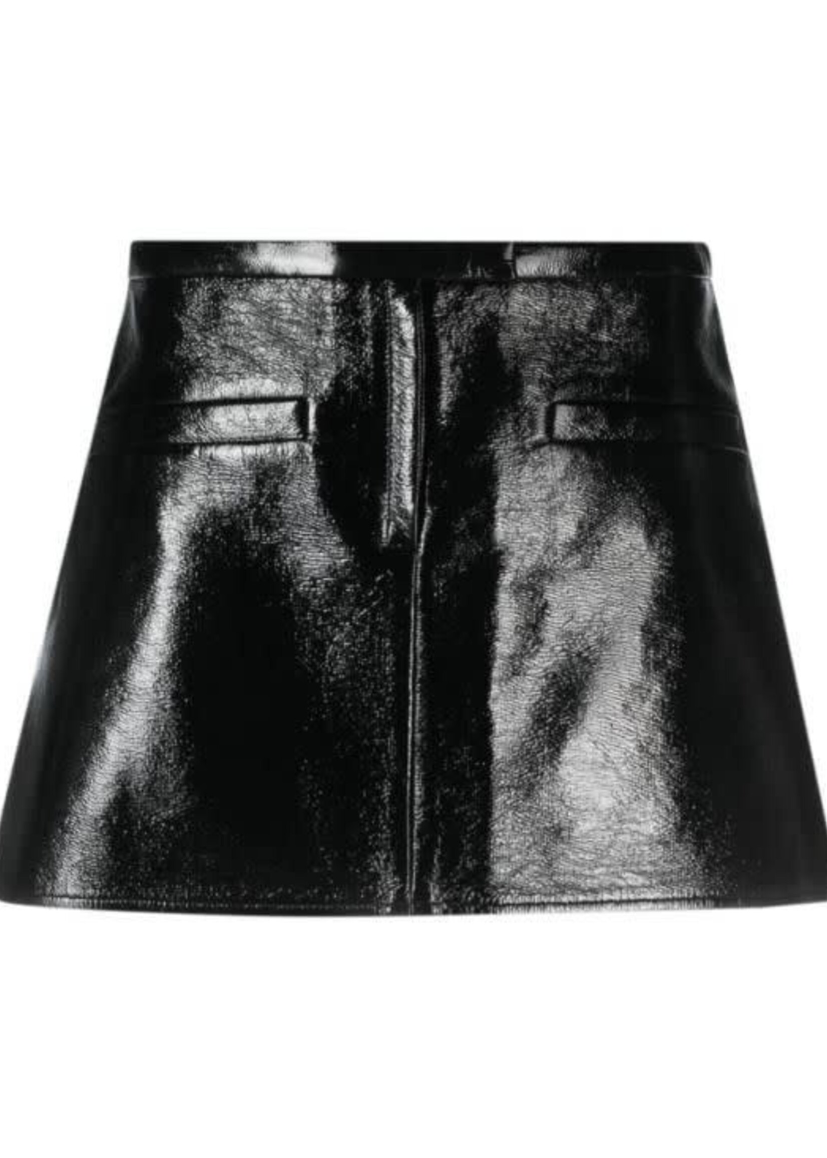 Courreges Courreges Skirt, Black, Vinyl Reedition Double Slits Mini Skirt