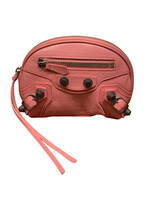 Balenciaga Balenciaga Bag, Pink, Le Cagole Xs Lamb Leather Zipped Up Small Pouch w/ Studs