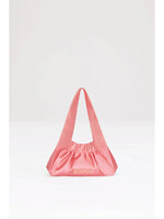 Patou Patou Bag, Pink, Le Biscuit Satin Top Handle Hobo Bag in Hot Pink w/ Patou Metallic Logo