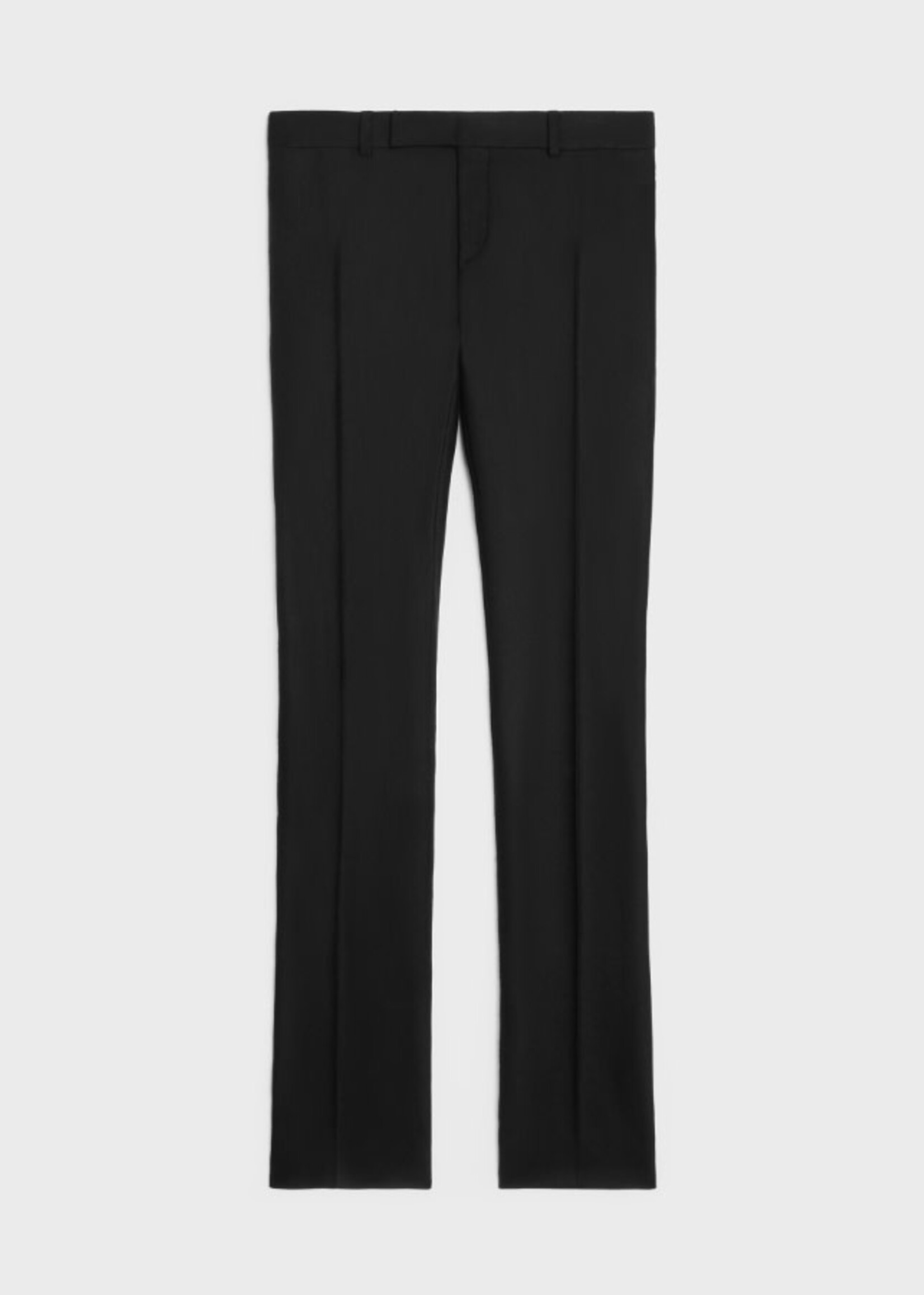 Celine Celine Trousers, Black, Dylan Cashmere Flannel Low Waist w/ Side Pockets