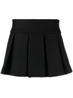 Patou Patou Skirt, Black, Wool Mini Pleated Skirt
