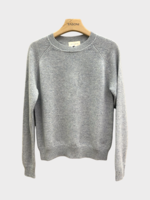 Alexandra Golovanoff AGT Knitwear, Grey, Mila Cashmere Crew Neck Pullover