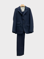 Massimo Alba Massimo Alba Suit, Navy, Sloop Wool Collared Single Breasted Suit Jacket & Pants