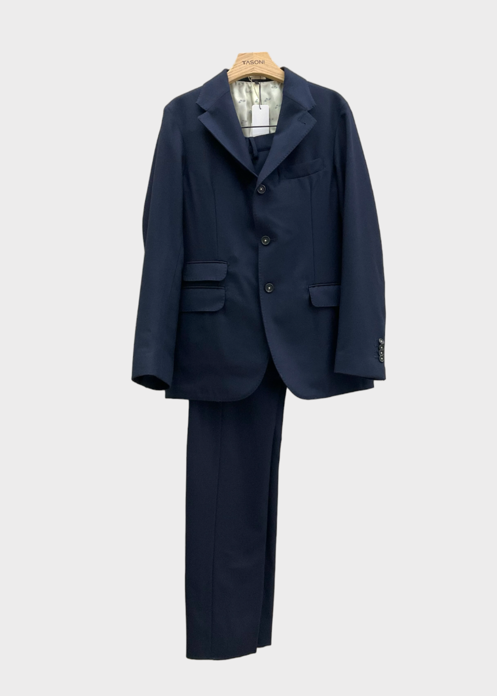Massimo Alba Massimo Alba Suit, Navy, Sloop Wool Collared Single Breasted Suit Jacket & Pants