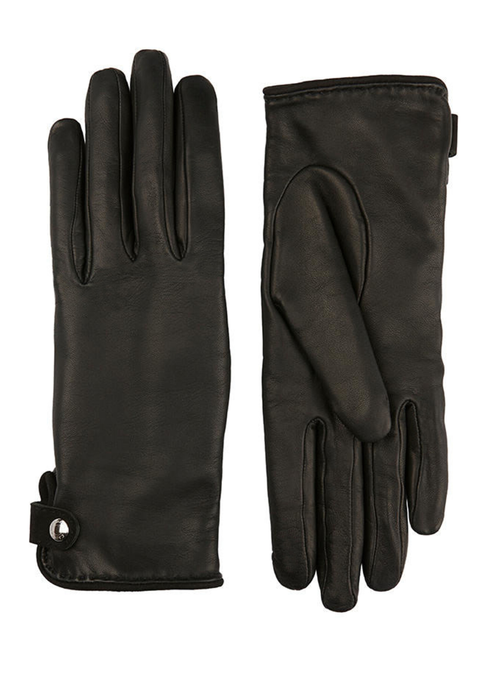 Causse Causse Gloves, Black, Eugenie Lambskin Gloves w/ Cashmere Lining