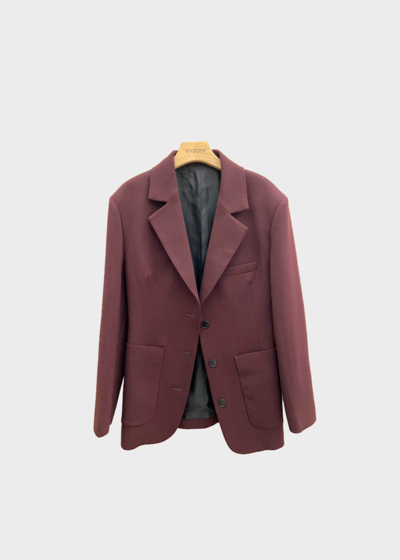 Lanvin Lanvin Jacket, Red, Virgin Wool Single Breasted Button Up Blazer in Amarena