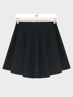 Loewe Loewe Skirt, Black, Silk & Wool Mid Waist Flared Mini Skirt
