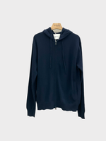 Lisa Yang Lisa Yang Knitwear, Navy, Cashmere Emerson Zip Hoodie