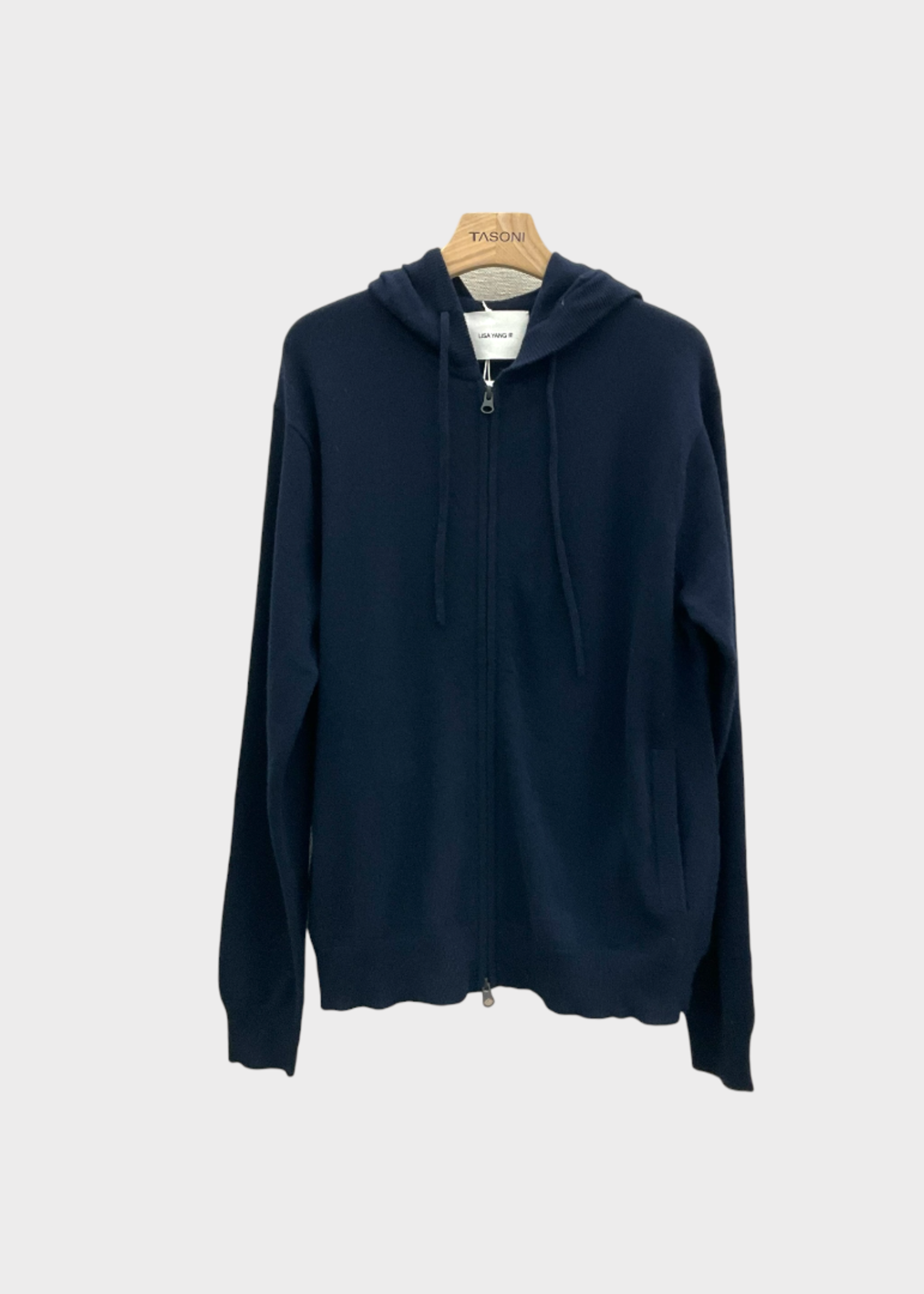Lisa Yang Lisa Yang Knitwear, Navy, Cashmere Emerson Zip Hoodie