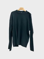 Lisa Yang Lisa Yang Knitwear, Blue, Cashmere Louie Ribbed Sweater In Ink