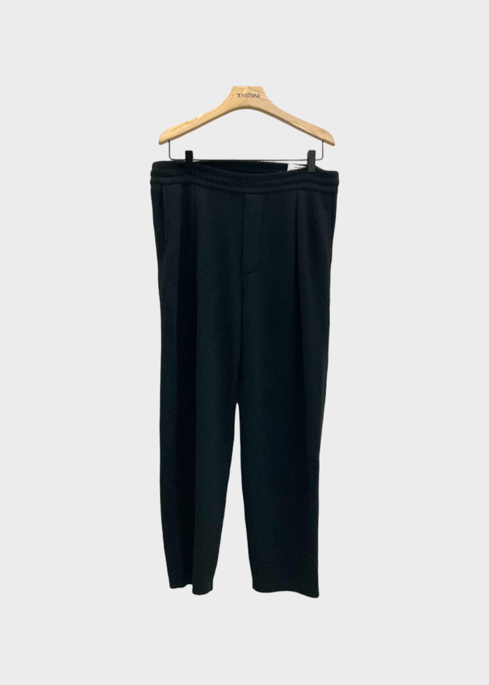 Lisa Yang Lisa Yang Trousers, Black, Cashmere Casper Elastic Waist Trousers w/ Pleats