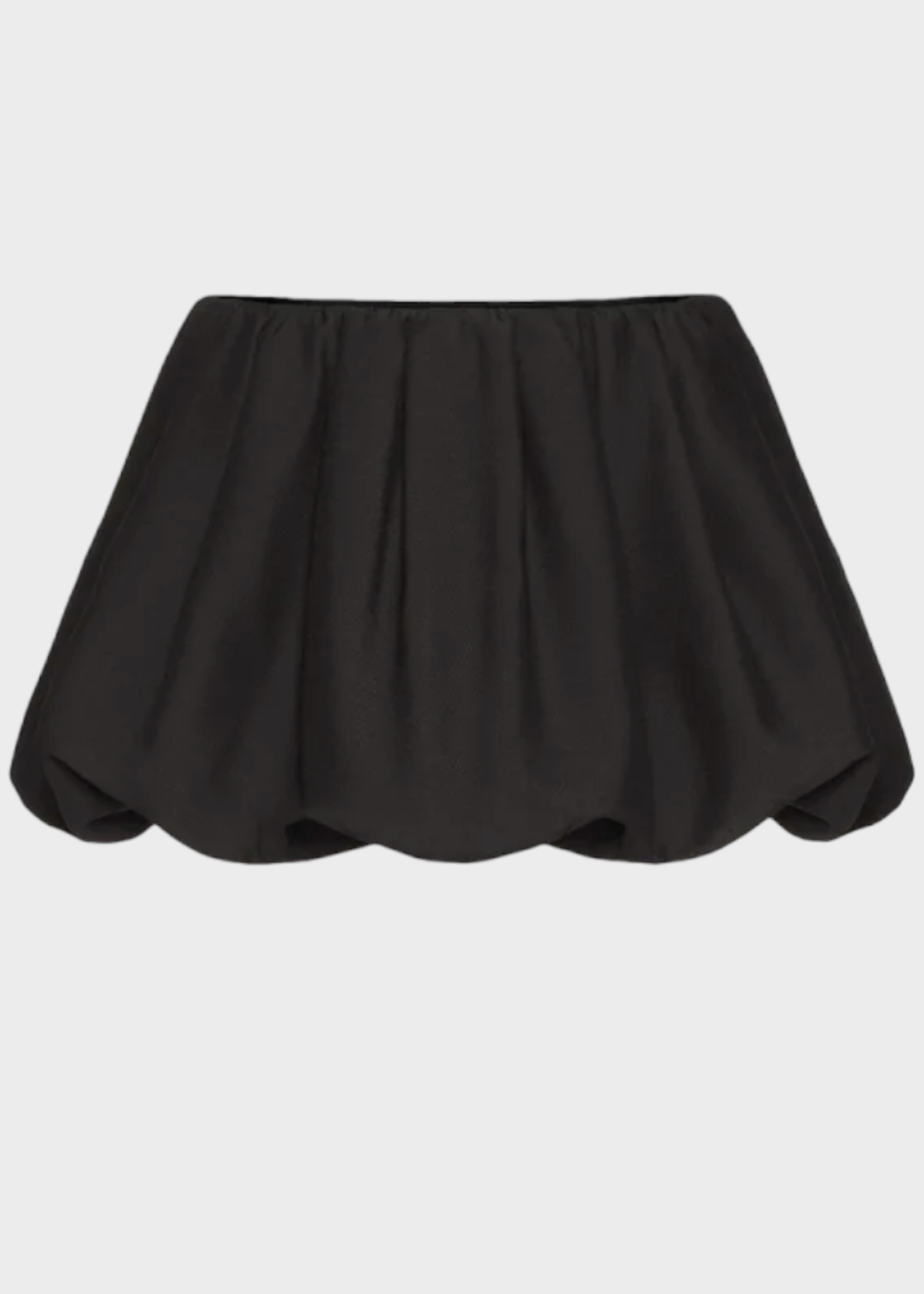 Valentino Valentino Skirt, Black, Wool & Silk Crepe Couture Solid Mini Skirt