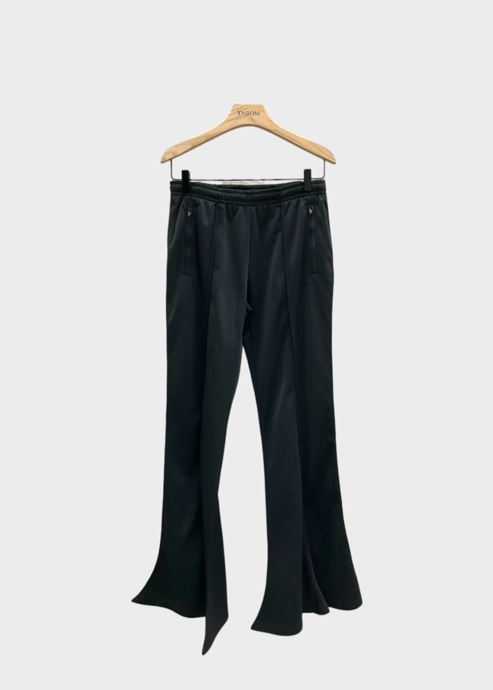 Y/Project Y/Project Trousers, Black, Trumpet Slim Fit High Waist Flared Track Pants