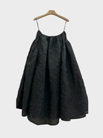 Cecilie Bahnsen Cecilie Bahnsen Skirt, Black, Fatou Skirt Matelassé High Waisted Long Voluminous Skirt w/ Ruffles