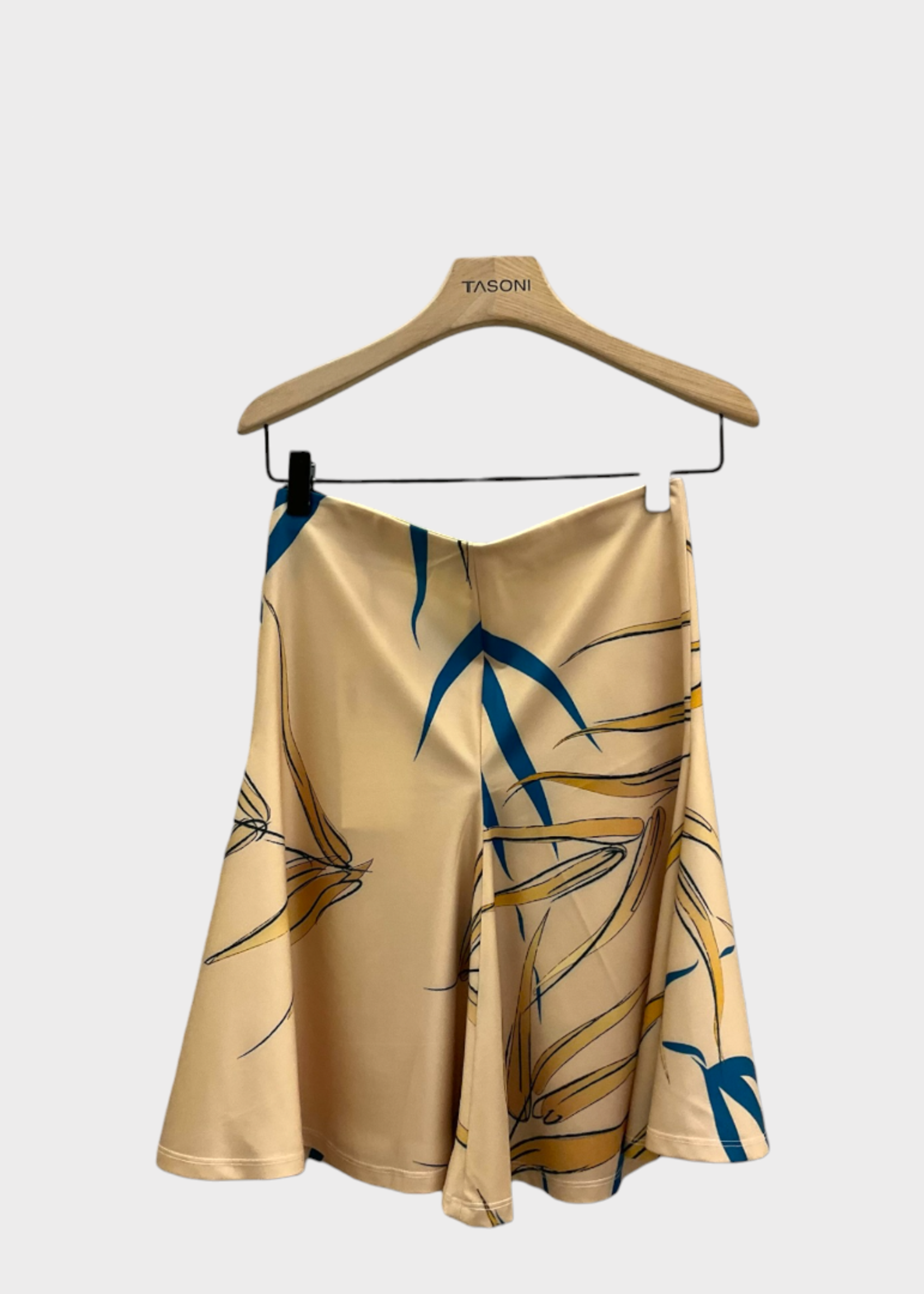 Conner Ives Conner Ives Skirt, Print, Spandex Bamboo Print Skirt in Beige