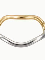 Charlotte Chesnais Charlotte Chesnais Bracelet, Multi, Wave Vermeil & Rhodium Plated Silver Bracelet