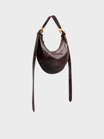 Marine Serre Marine Serre Bag, Print, Airbrushed Crafted Leather Mini Moon Shape Eclips Shoulder Bag w/ Moon Print All Over