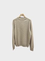 Lanvin Lanvin Knitwear, Beige, Cashmere Fitted Crew Neck Neck Jumper In Beige Chine
