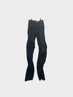 Ottolinger Ottolinger Trousers, Blue, Drape Velvet Denim Skinny Fit Pants In Midnight Blue